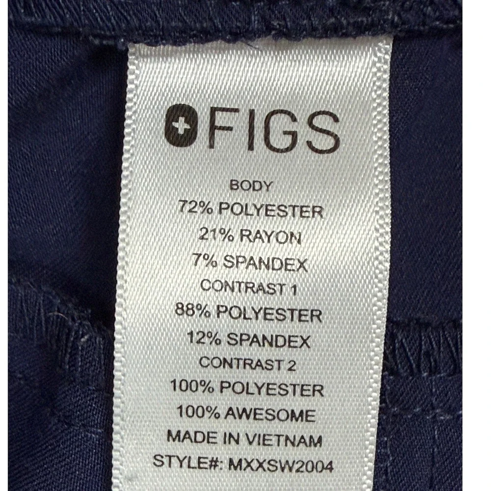 FIGS Scrub Pants Mens M Zamorra Jogger Navy Blue Technical Collection EUC